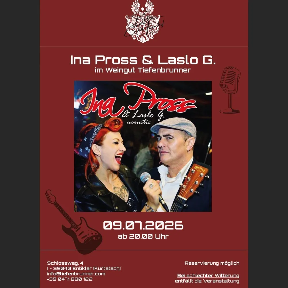 Plakat Ina Pross & Laslo G Plakat Ina Pross & Laslo G